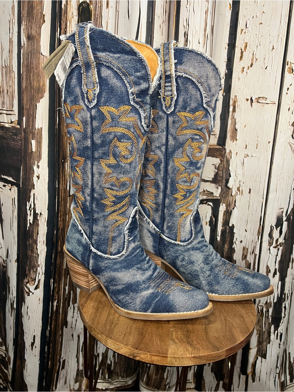 Denim Cowgirl boots By Dingo